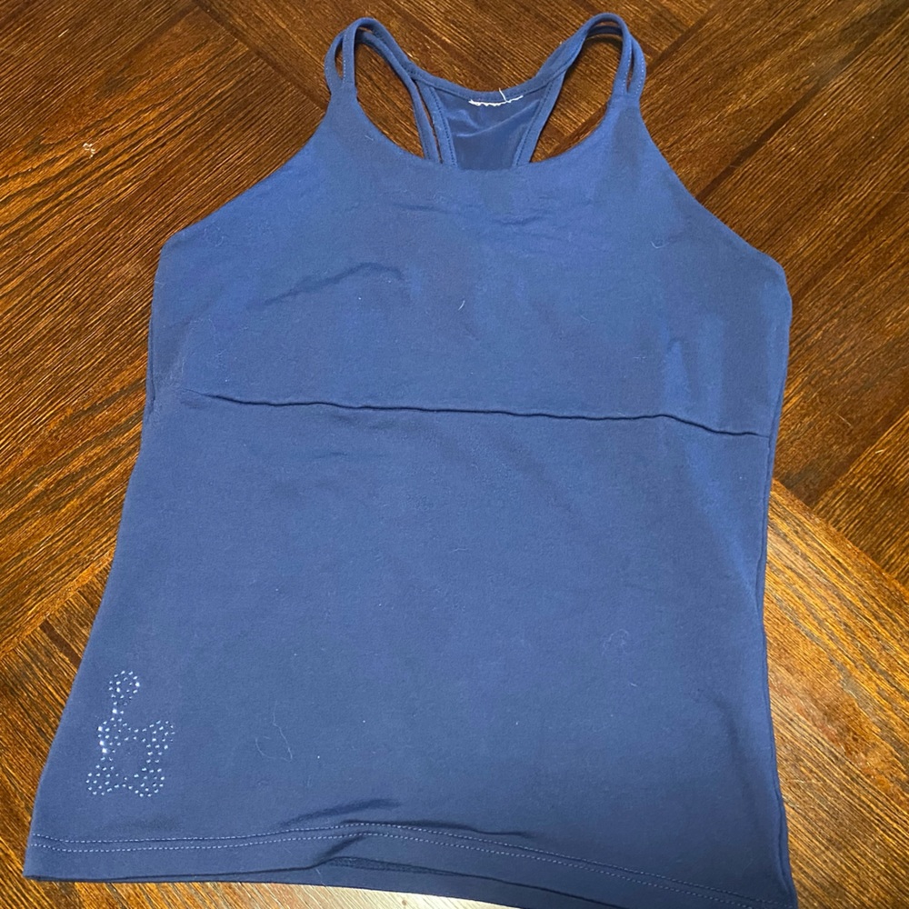 Blue yoga top - Size XS